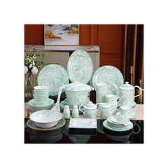 Mint Green Floral Toile Dinnerware Set