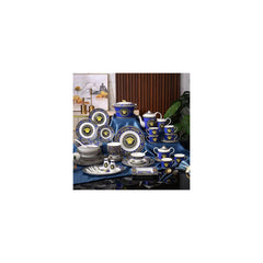 Royal Blue Gold Medallion Dinnerware Set