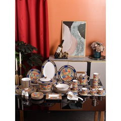 Royal Blue Colorful Mosaic Dinnerware Set