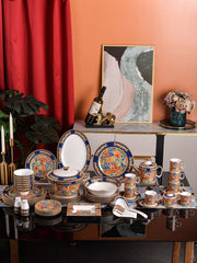 Royal Blue Colorful Mosaic Dinnerware Set