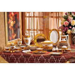 Amber Leopard Medallion Dinnerware Set