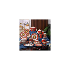 Red Gold Medallion Dinnerware Set